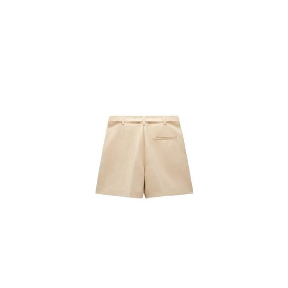 ZARA DOUBLE-FABRIC BERMUDA SHORTS WITH BELT camel SIZE L| 4387/074 - Picture 3 of 4